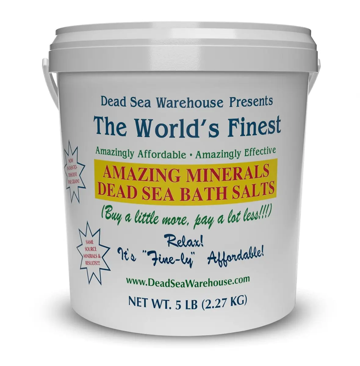 Dead Sea Warehouse Dead Sea Salts for Soaking 80 Ounce | Soothes Muscles & Skin Relief - main product image