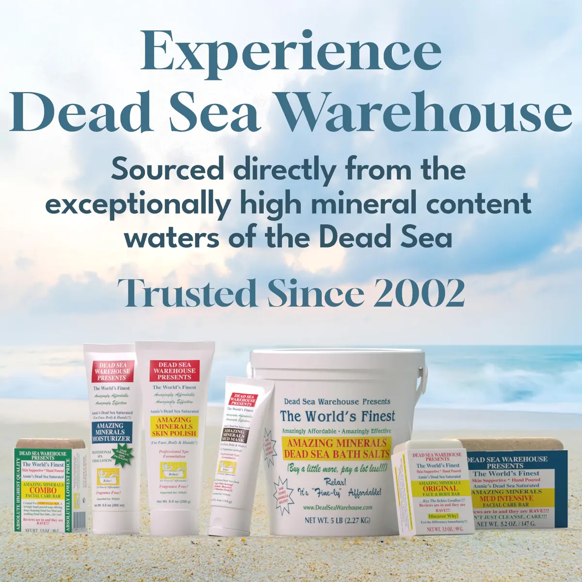 Dead Sea Warehouse Dead Sea Salts for Soaking 80 Ounce | Soothes Muscles & Skin Relief - view 6