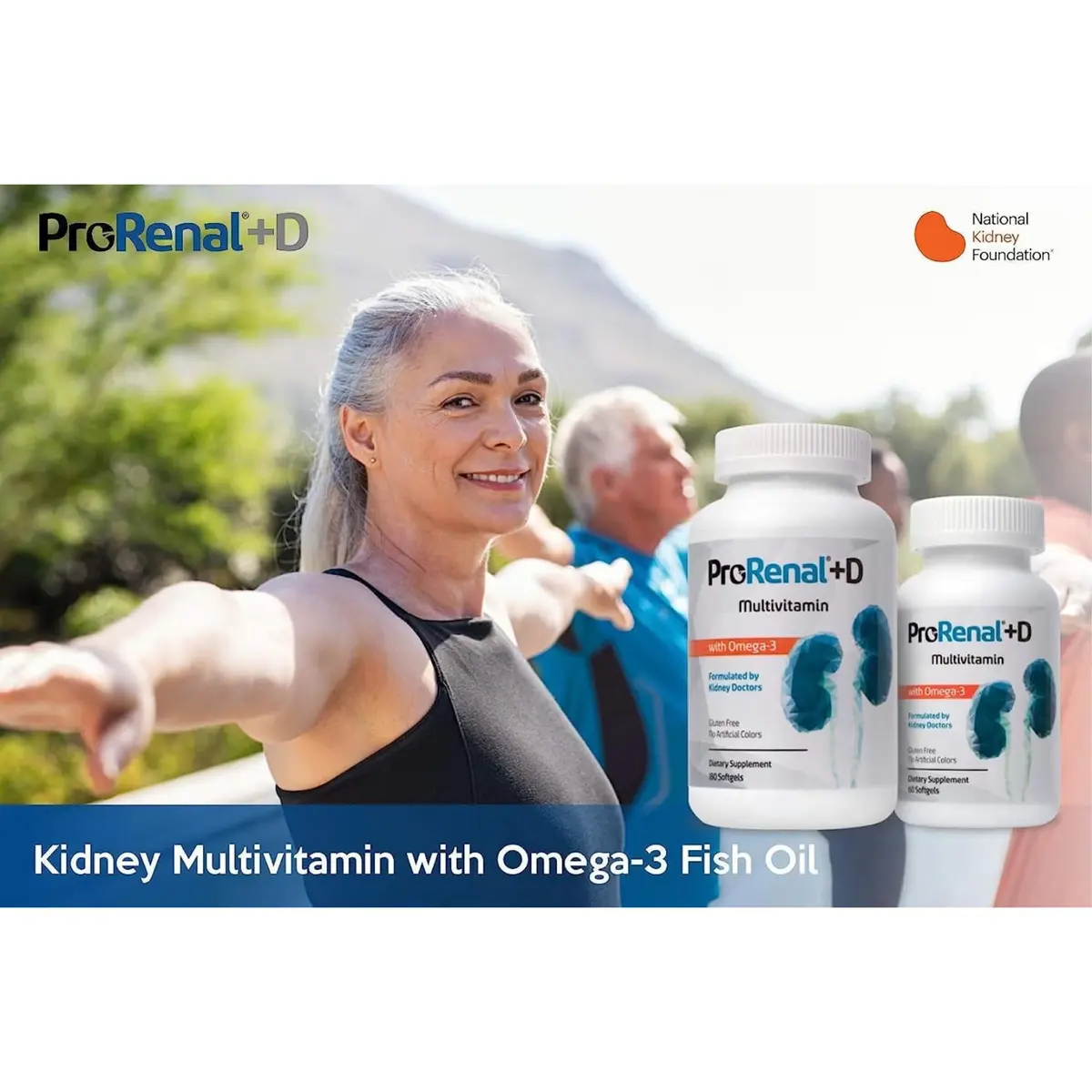 Nephroceuticals ProRenal+D with Omega-3 Fish Oil 180 Softgels - view 3