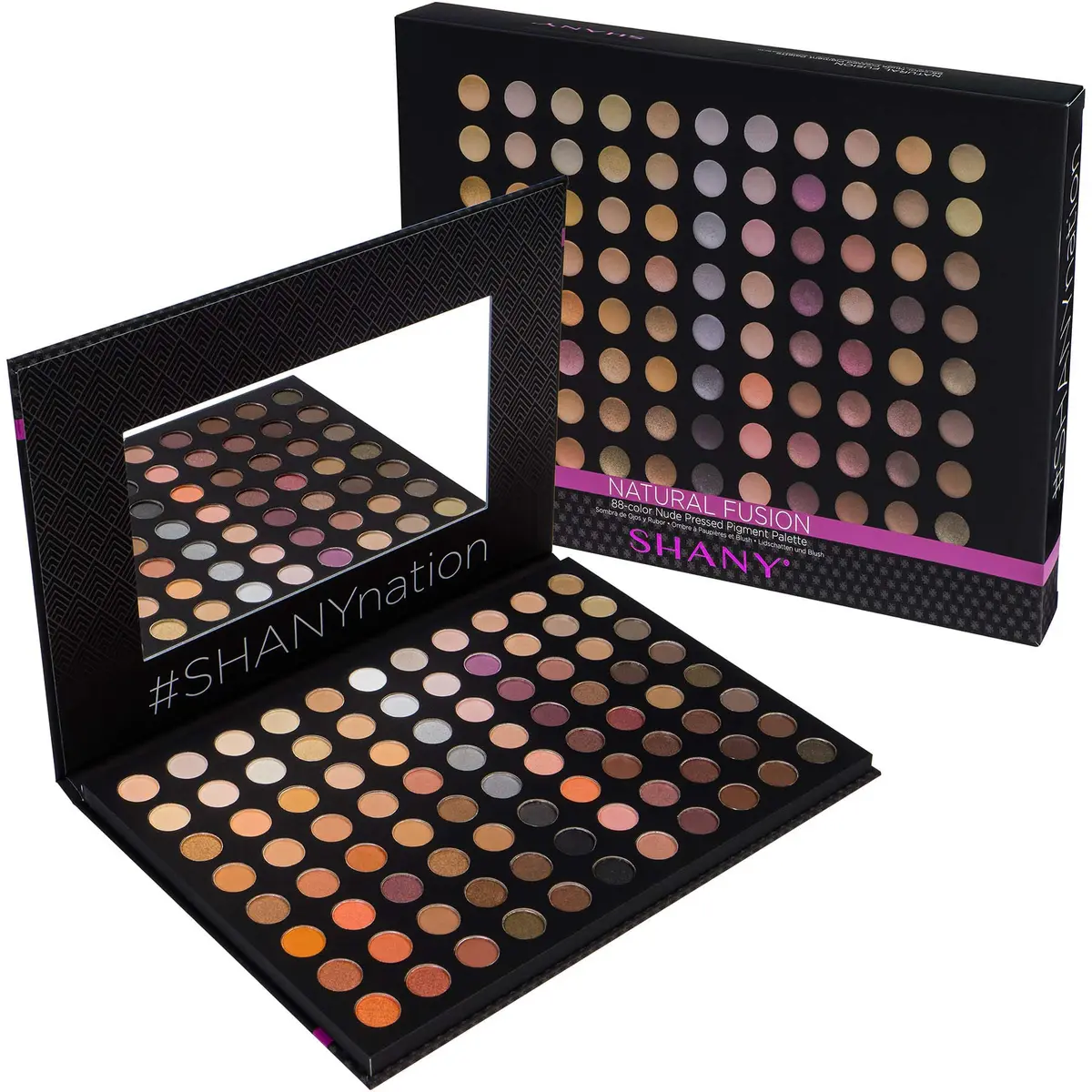 SHANY Natural Fusion Eyeshadow Palette - 88 Color Highly Pigmented Matte & Shimmer Eye Shadow - Nude | Blendable, Long Lasting - view 2