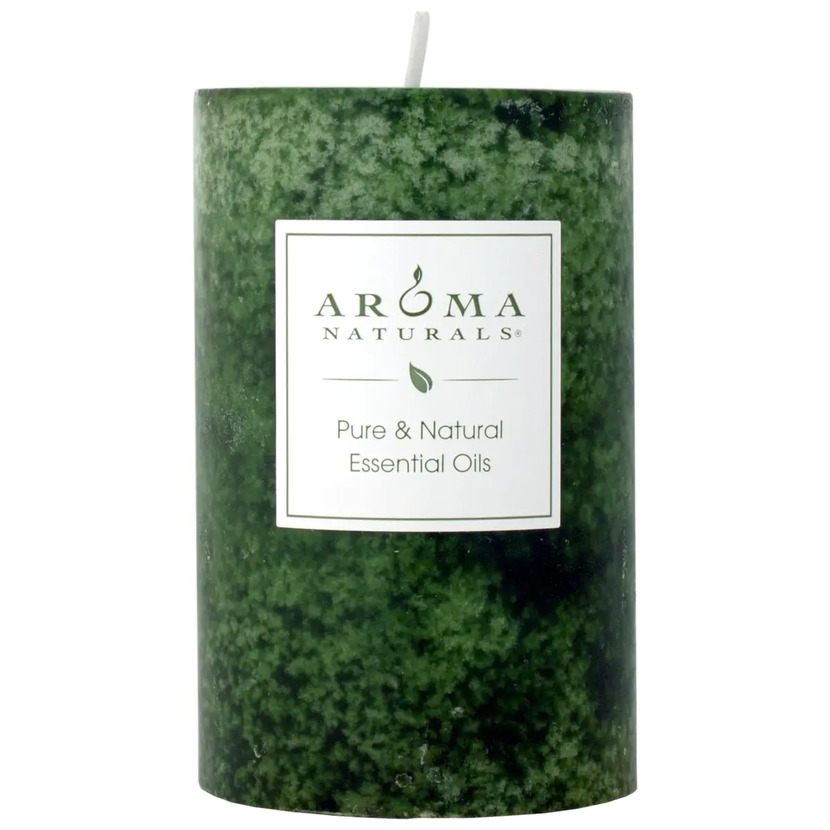 Aroma Naturals Holiday Juniper, Spruce & Basil Pillar Candle 6.35cm x 10.16cm | Fresh Forest Scented Candle - main product image