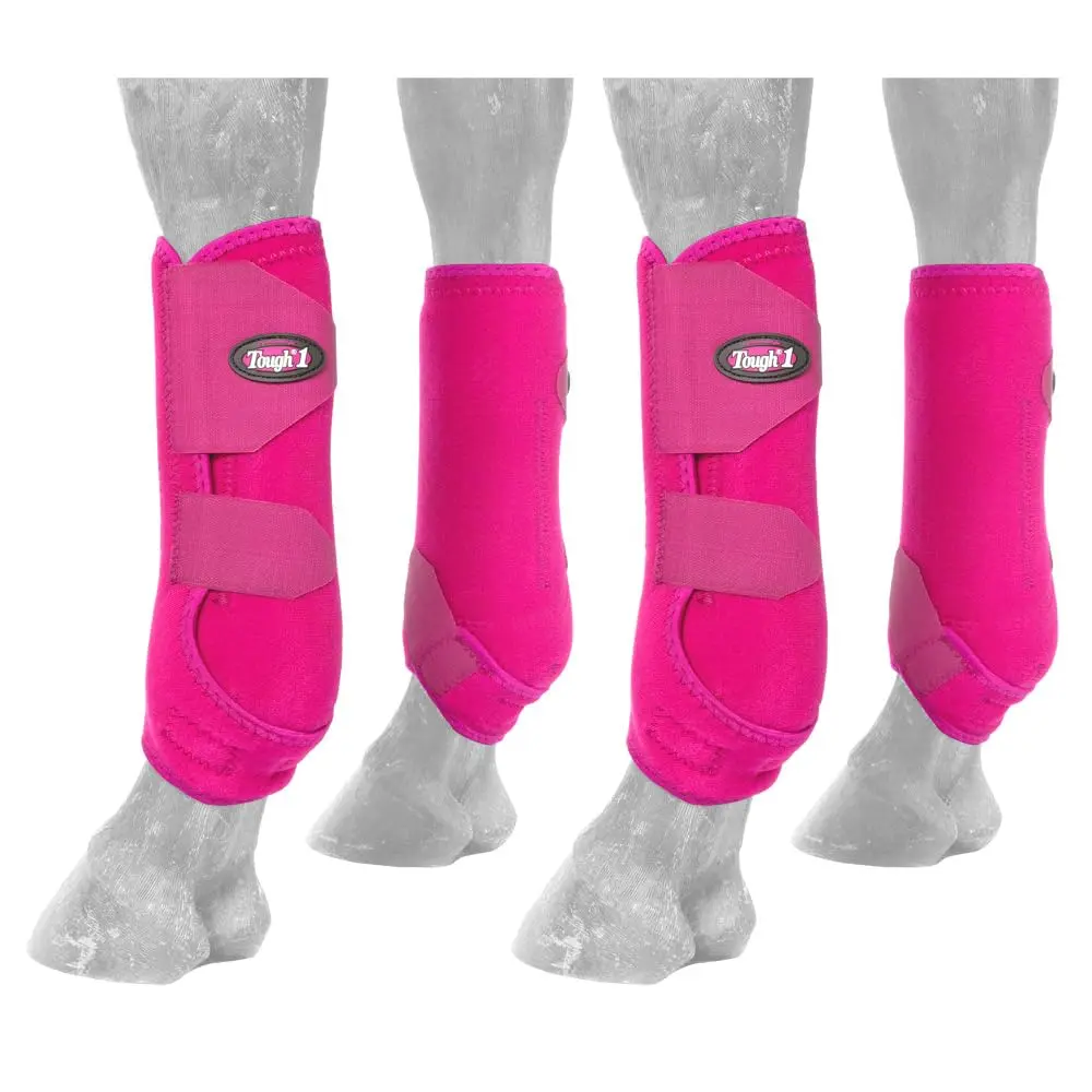 Tough 1 Extreme Vented Sport Boots Set, Pink, Medium | Maximum Horse Leg Protection - main product image