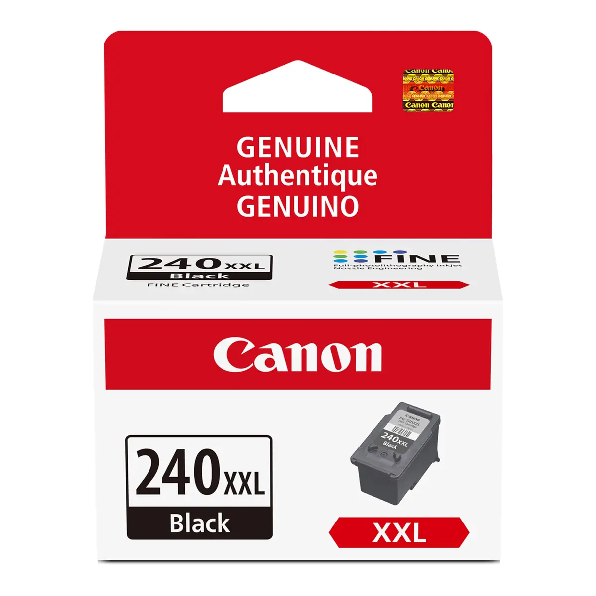 Canon PG-240 XXL Genuine Black Ink Cartridge, 600 Pages | Pigment Black Ink - main product image