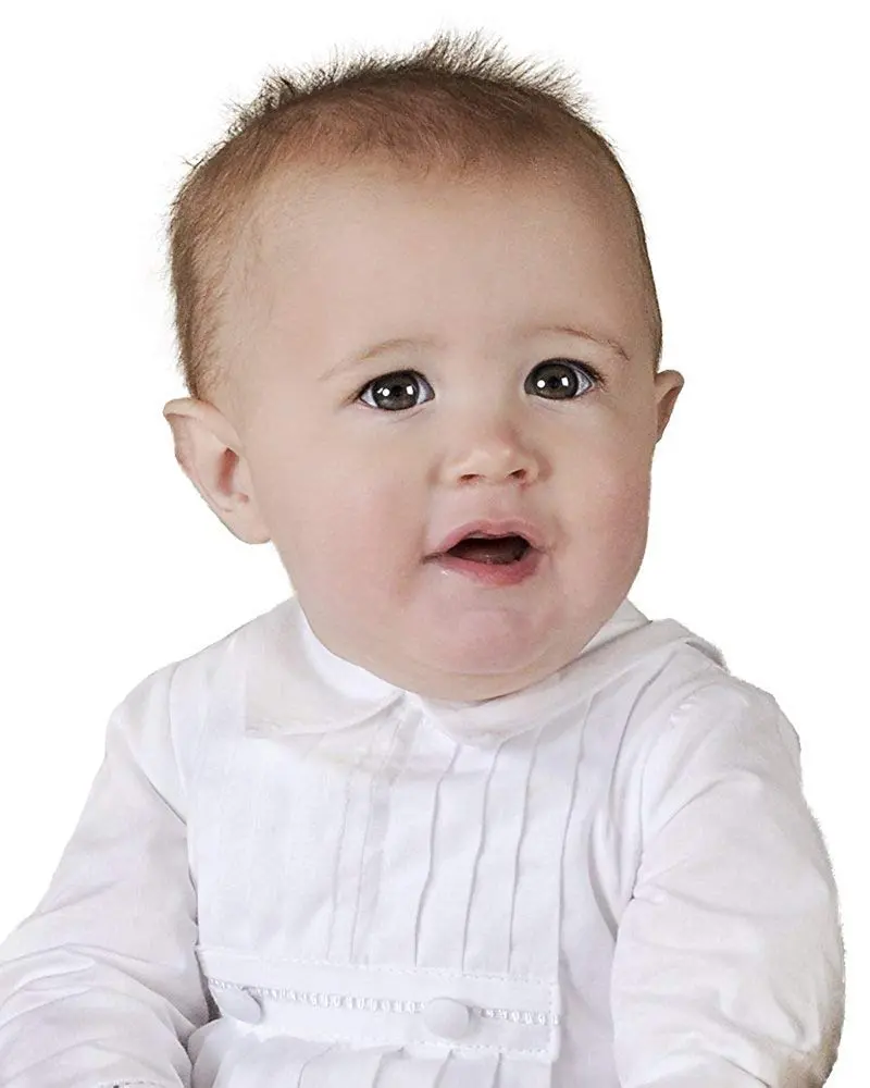 One Small Child Daniel Cotton Christening Baptism Outfit for Boys - 3 Months White | Traditional Blessing Attire - view 2