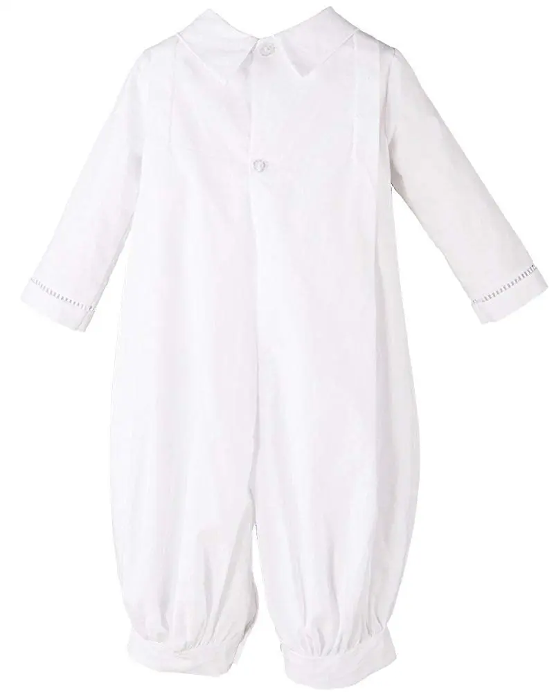 One Small Child Daniel Cotton Christening Outfit for Boys - 24 Months White | Traditional Baptism Blessing Attire - view 5