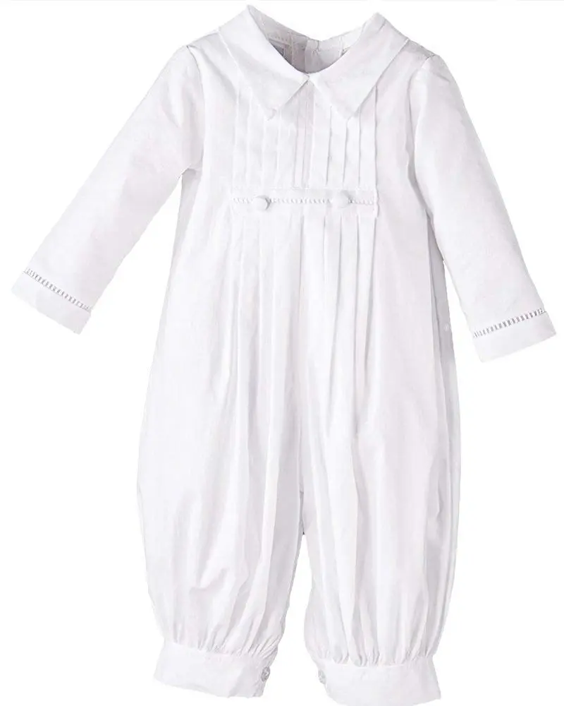 One Small Child Daniel Cotton Christening Outfit for Boys - 24 Months White | Traditional Baptism Blessing Attire - view 3