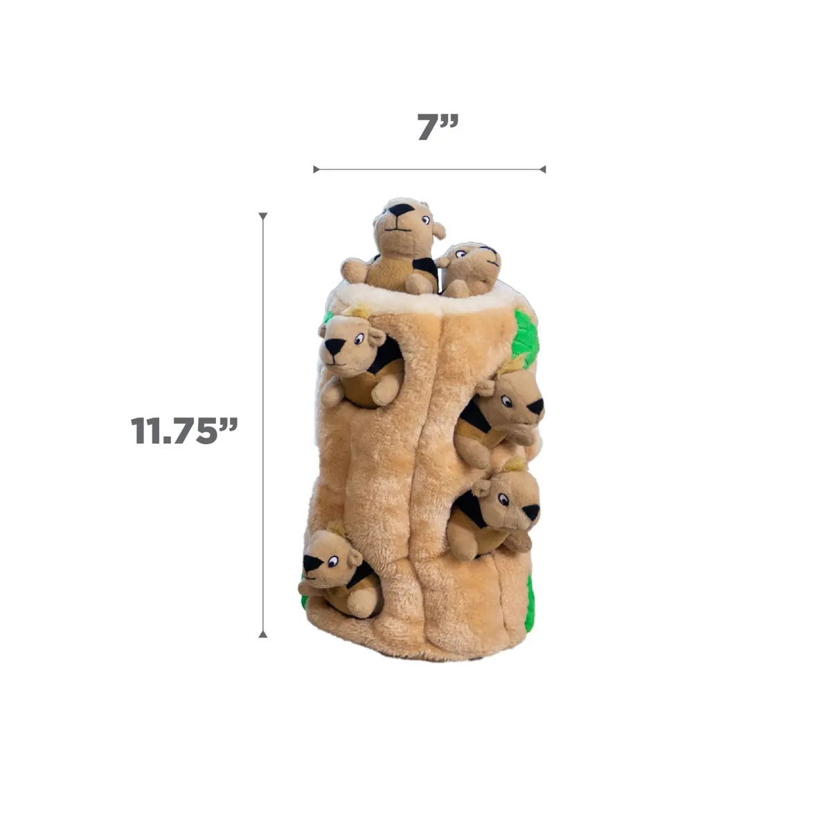 Outward Hound Hide-A-Squirrel Plush Squeaky Dog Toy XL (310g / 0.68lb) | Interactive Puzzle & Fetch Toy for Dogs - view 7