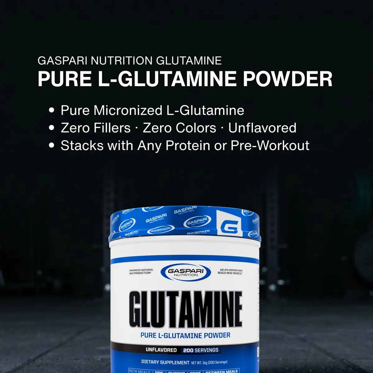 Gaspari Nutrition Glutamine Micronized Powder 10.58 Oz | Supports Muscle Recovery & Gut Health - view 7