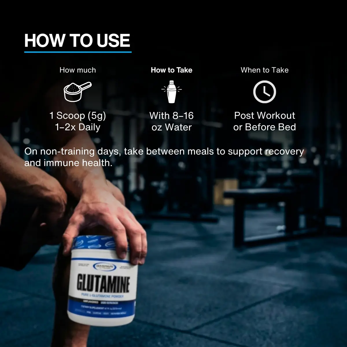 Gaspari Nutrition Glutamine Micronized Powder 10.58 Oz | Supports Muscle Recovery & Gut Health - view 8