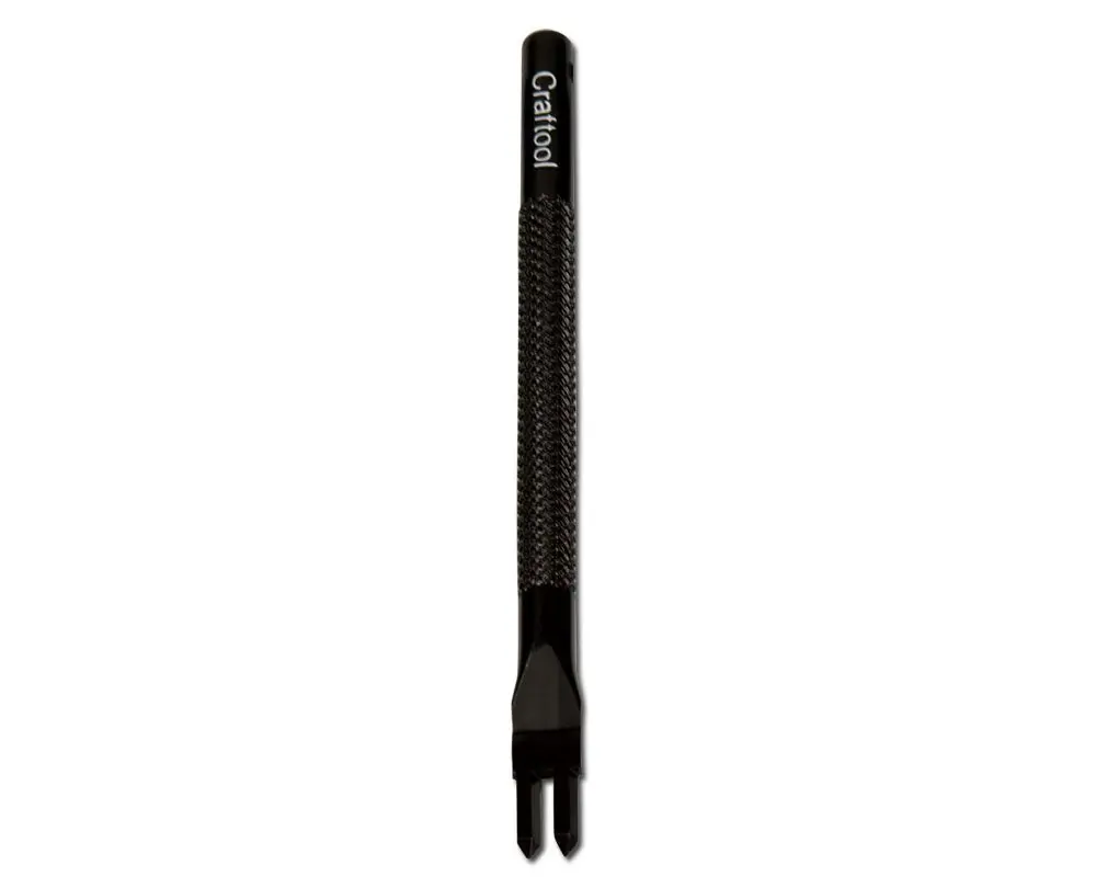 Tandy Leather Craftool Pro Line Diamond Stitching Chisel 2 Prong 2mm (0.08") | Precision Tool for Leathercraft - main product image