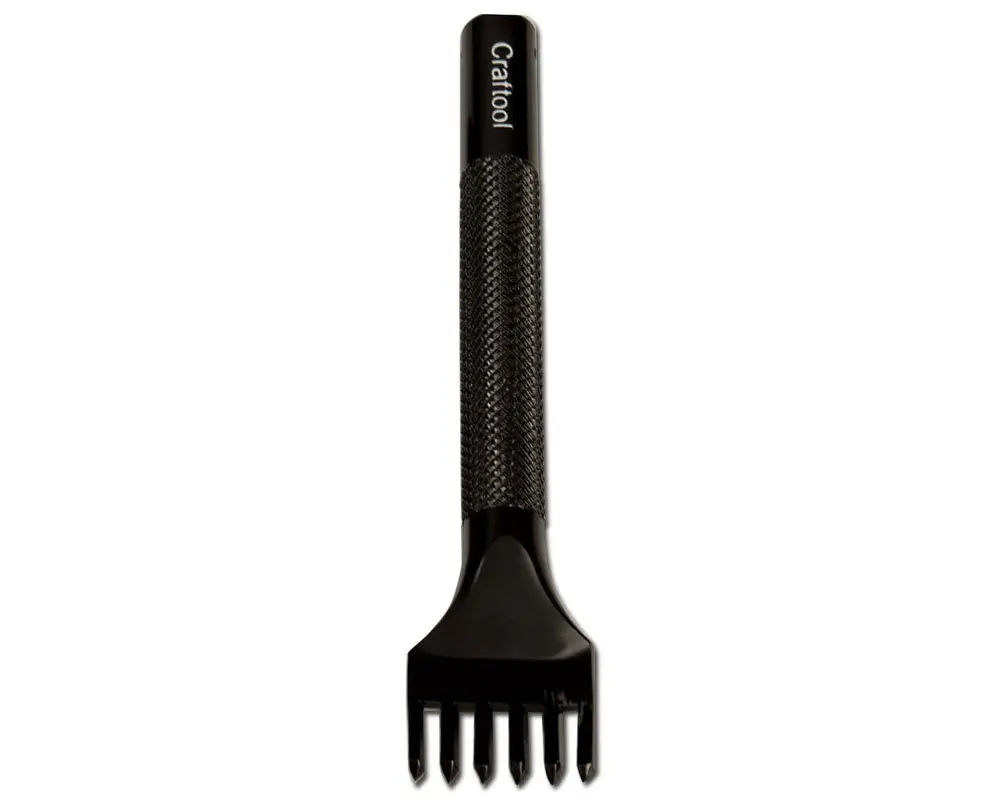 Tandy Leather Craftool Pro Line Diamond Stitching Chisel 6 Prong 2mm (0.08 in) | Precision Leather Tool - main product image