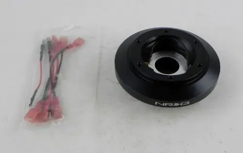 NRG SRK-180H Short Steering Wheel Hub Adapter Compatible with Volkswagen Passat 1996-2004 | Aluminum, Black - view 2