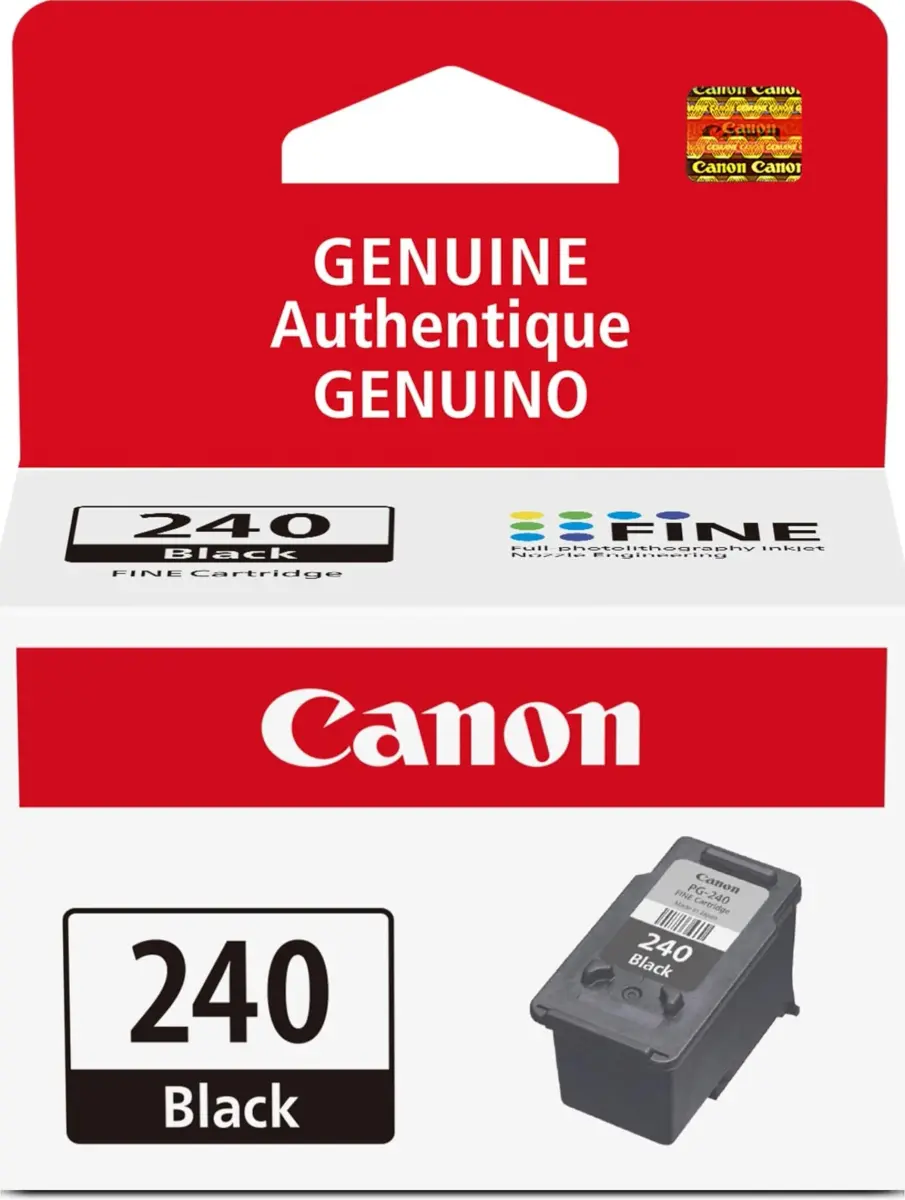 Canon PG-240 Genuine Black Ink Cartridge | Pigment Black Ink - main product image