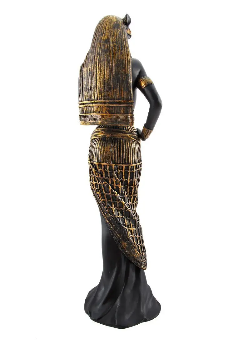 Pacific Giftware PTC 10.75 Inch Flirty Bastet Egyptian Mythological Goddess Statue Figurine | Handcrafted Bronze Decor - view 2