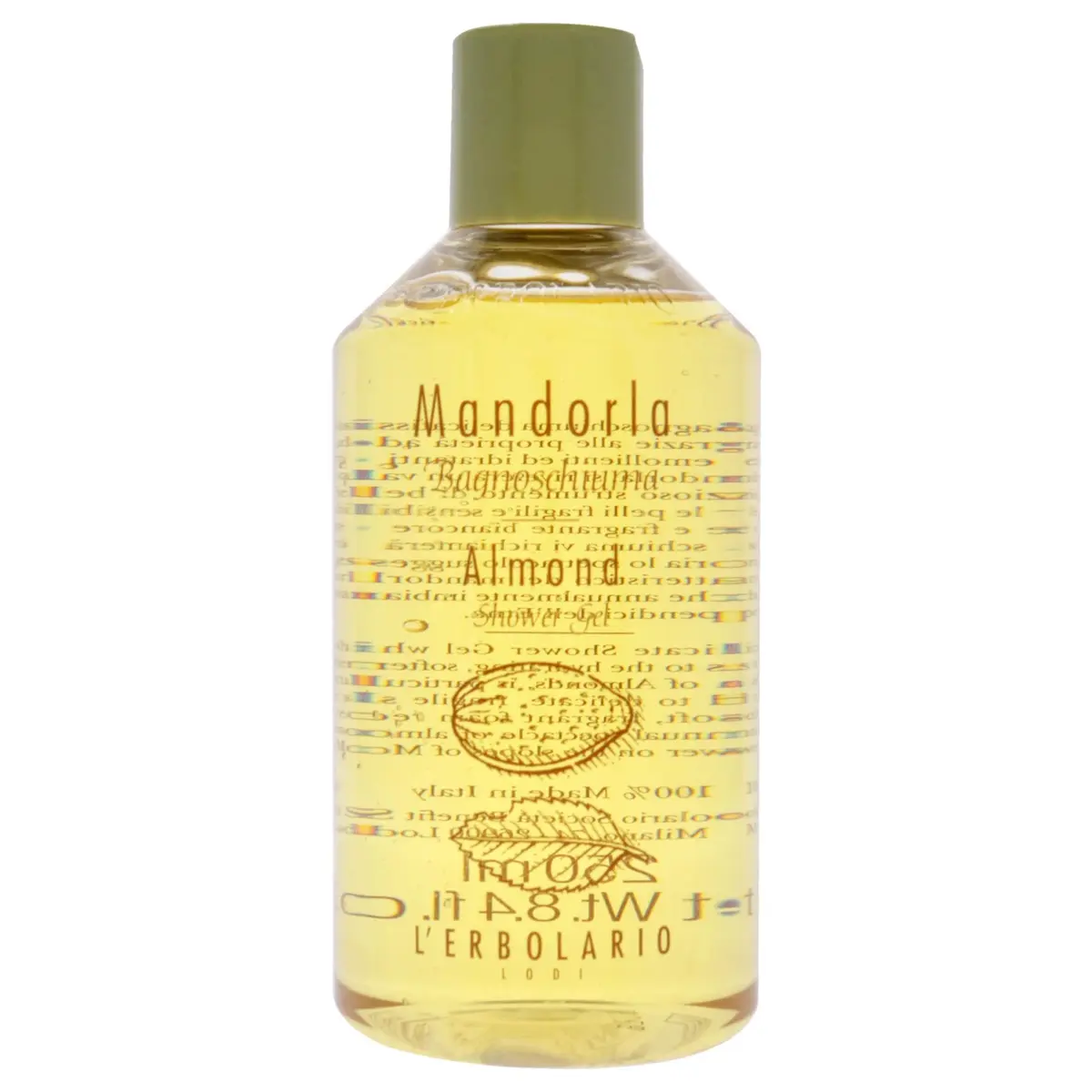 L'Erbolario Moisturizing Body Wash for Dry & Sensitive Skin 8.4 oz | Nourishing Almond & Amber - view 2