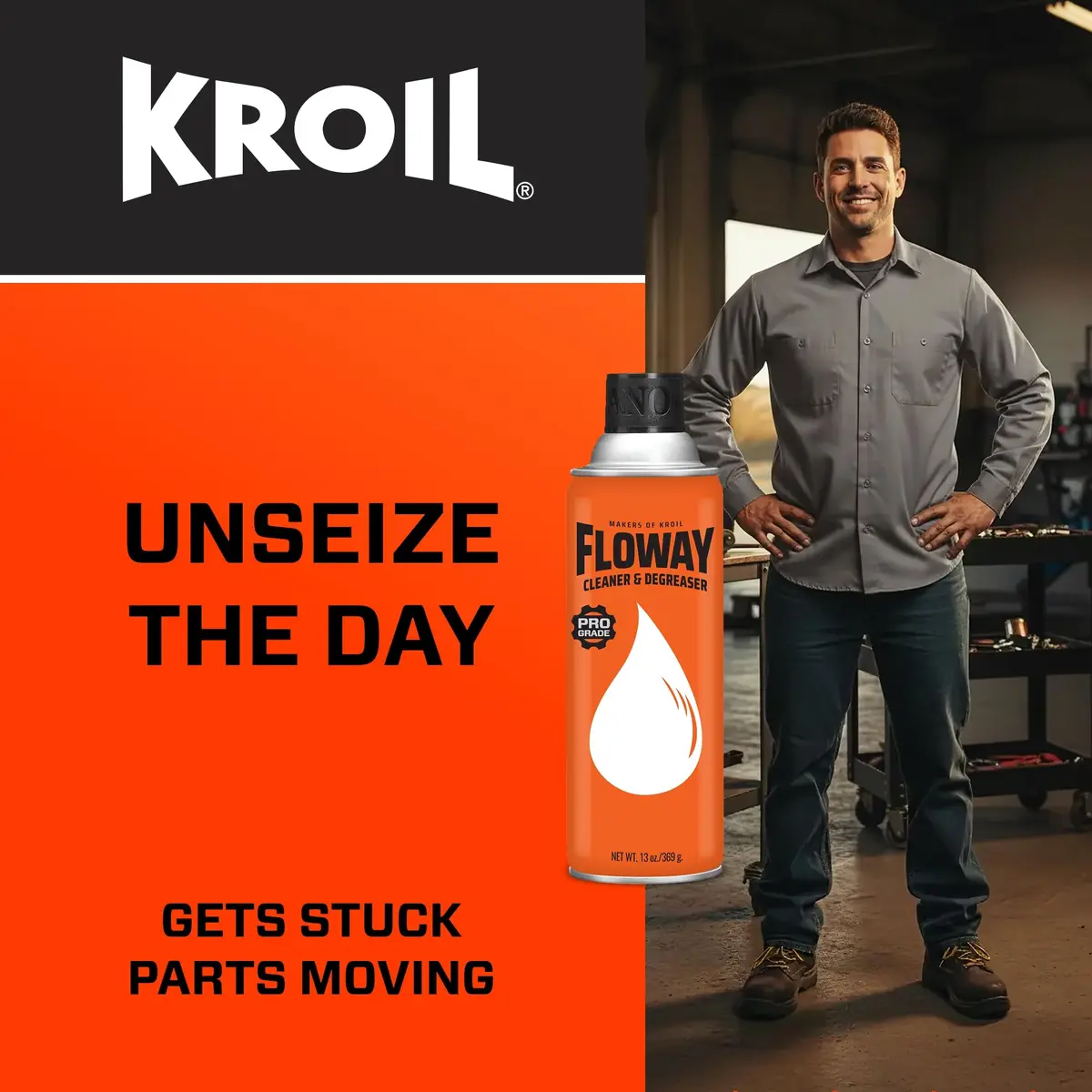 KROIL Floway Cleaner & Degreaser 13oz | Heavy-Duty Automotive & Machinery Degreaser - view 8