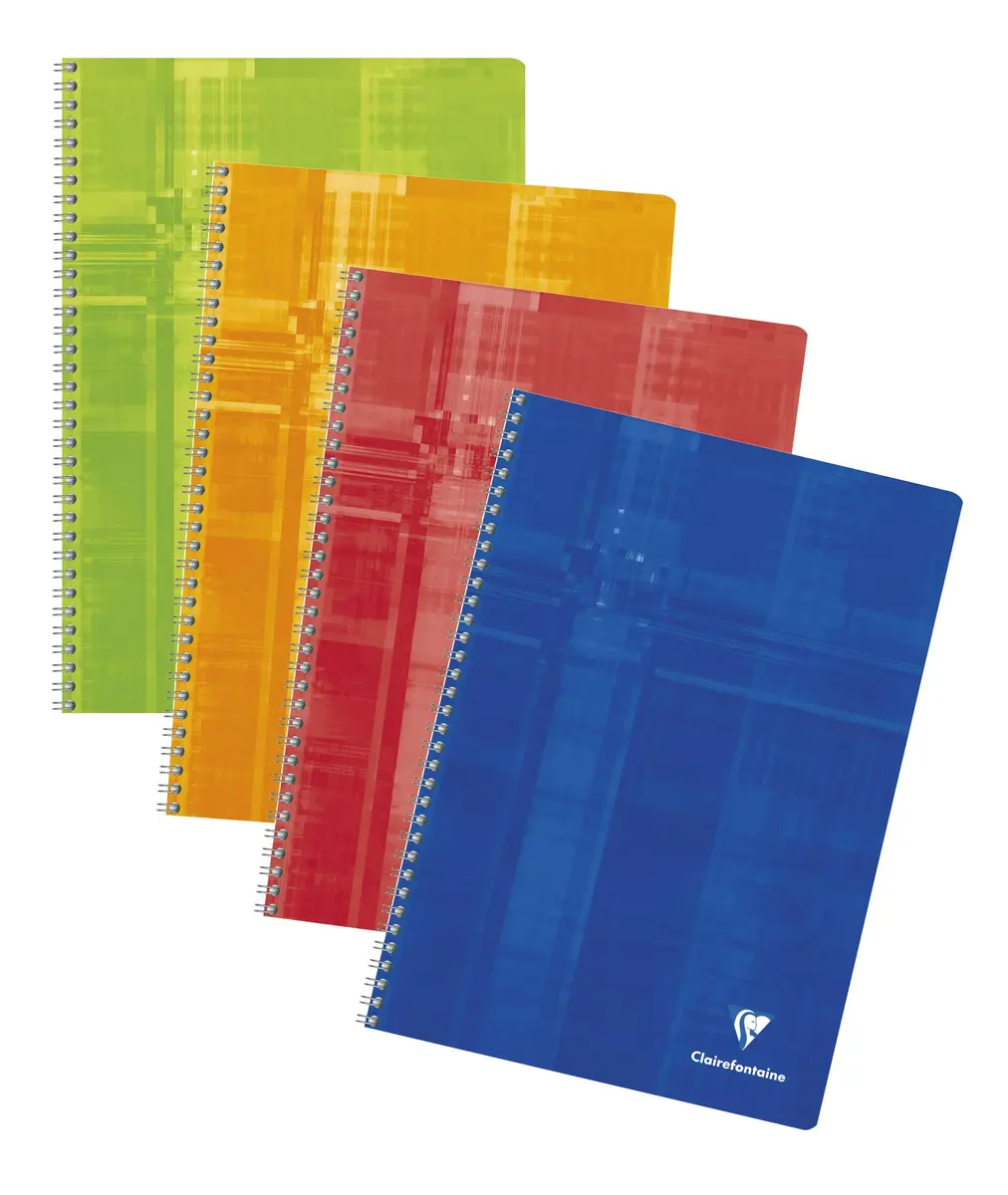 Clairefontaine Classic Wirebound Notebook 8 1/4 in. x 11 3/4 in. | Acid-Free French-Ruled Paper, 100 Pages, Assorted Colors - main product image