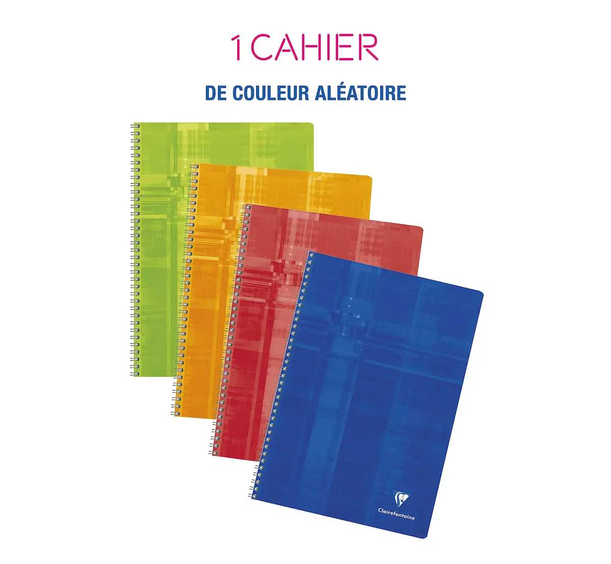 Clairefontaine Classic Wirebound Notebook 8 1/4 in. x 11 3/4 in. | Acid-Free French-Ruled Paper, 100 Pages, Assorted Colors - view 2