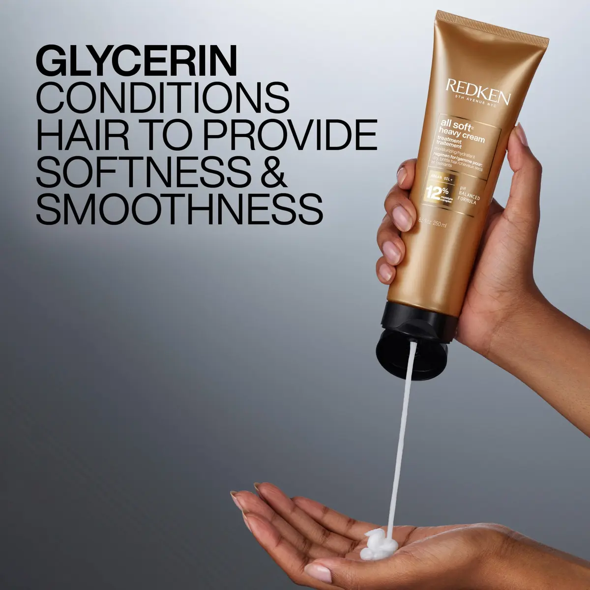 Redken All Soft Heavy Cream Mask Treatment 8.5 Fl Oz | Moisturizing Deep Conditioner for Dry Hair with Argan Oil - view 6