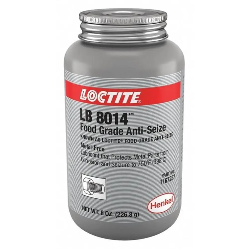 Loctite LB 8014 Food Grade Anti-Seize Lubricant 237ml (8 fl. oz.) Brush Top Can | Prevents Seizing & Galling - main product image