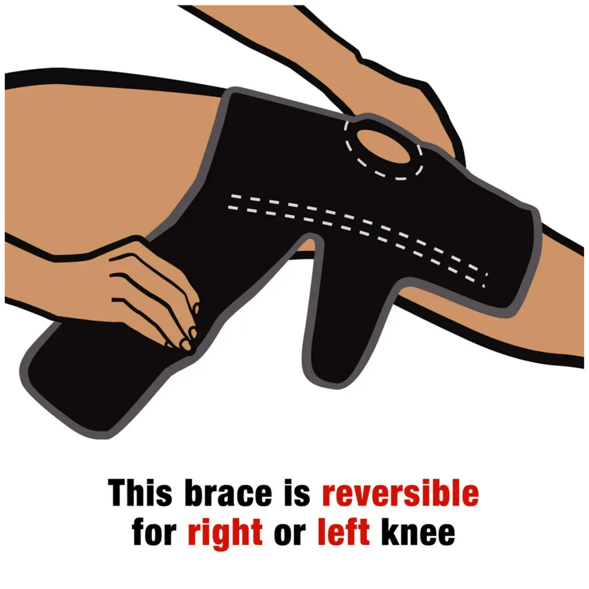 ACE Brand Adjustable Knee Brace with Side Stabilizers & Compression 1 Unit | FDA Approved Orthopedic Brace for Arthritis & Joint Pain - view 7