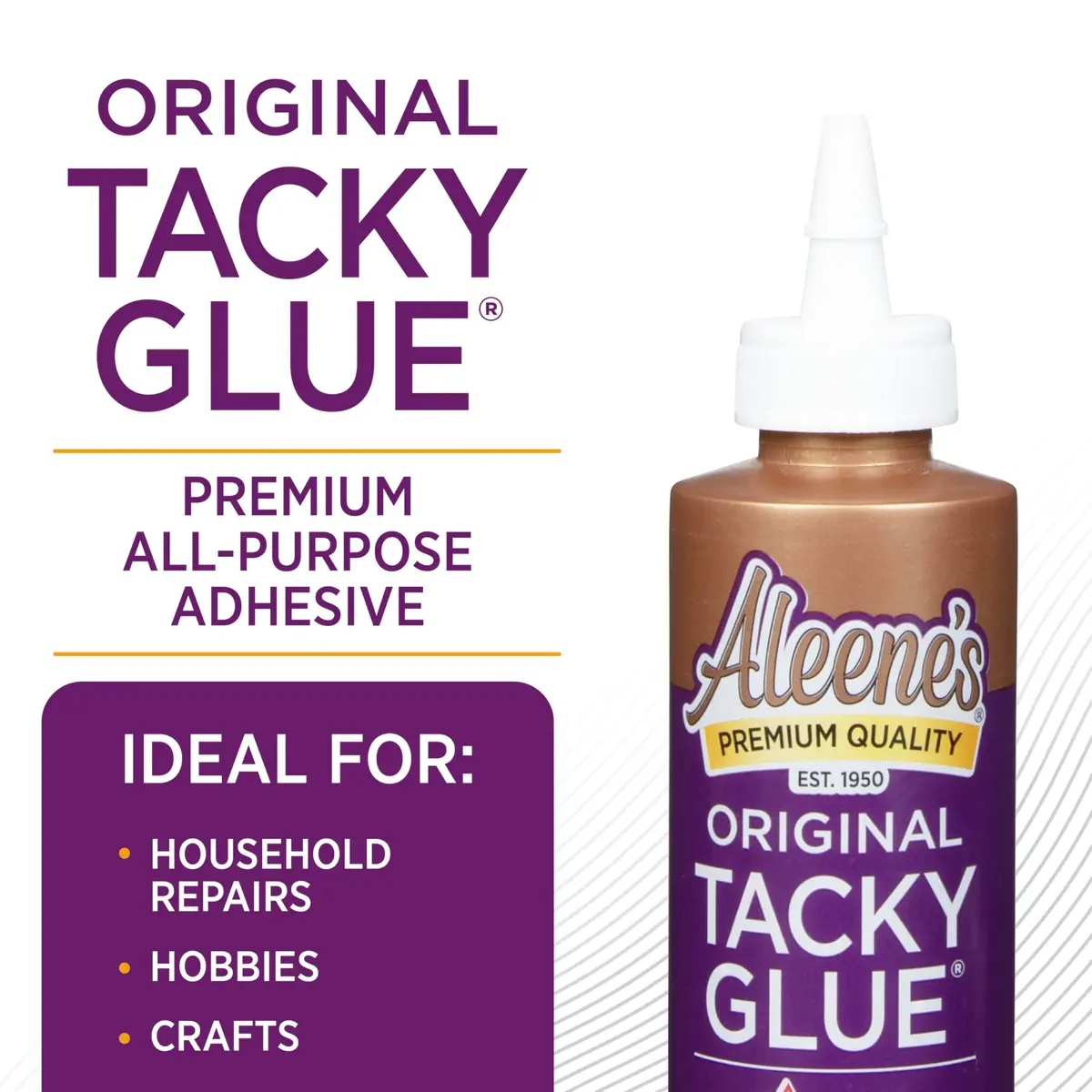 Aleene's Original Tacky Glue 118ml (4 fl oz) | Non-Toxic Craft Adhesive - view 2
