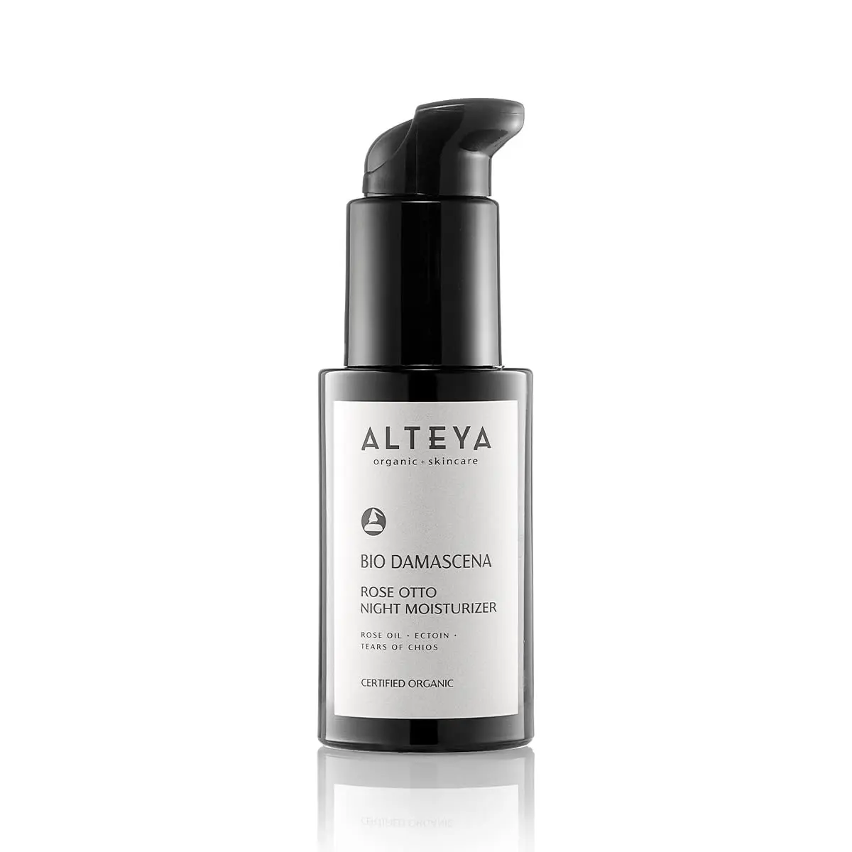 Alteya Organic Night Moisturizer 1.7 Fl Oz | Organic Bulgarian Rose Oil Night Cream for Skin Repair - main product image