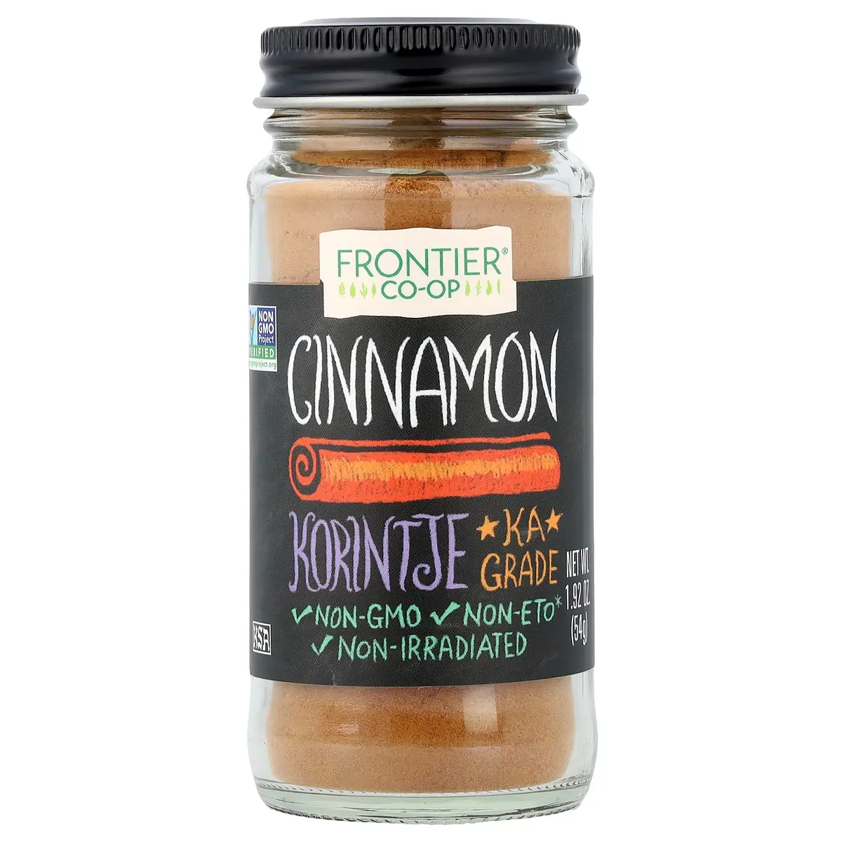Frontier Co-op Cinnamon, 54 g | Kosher, Non-GMO, Korintje KA Grade - main product image