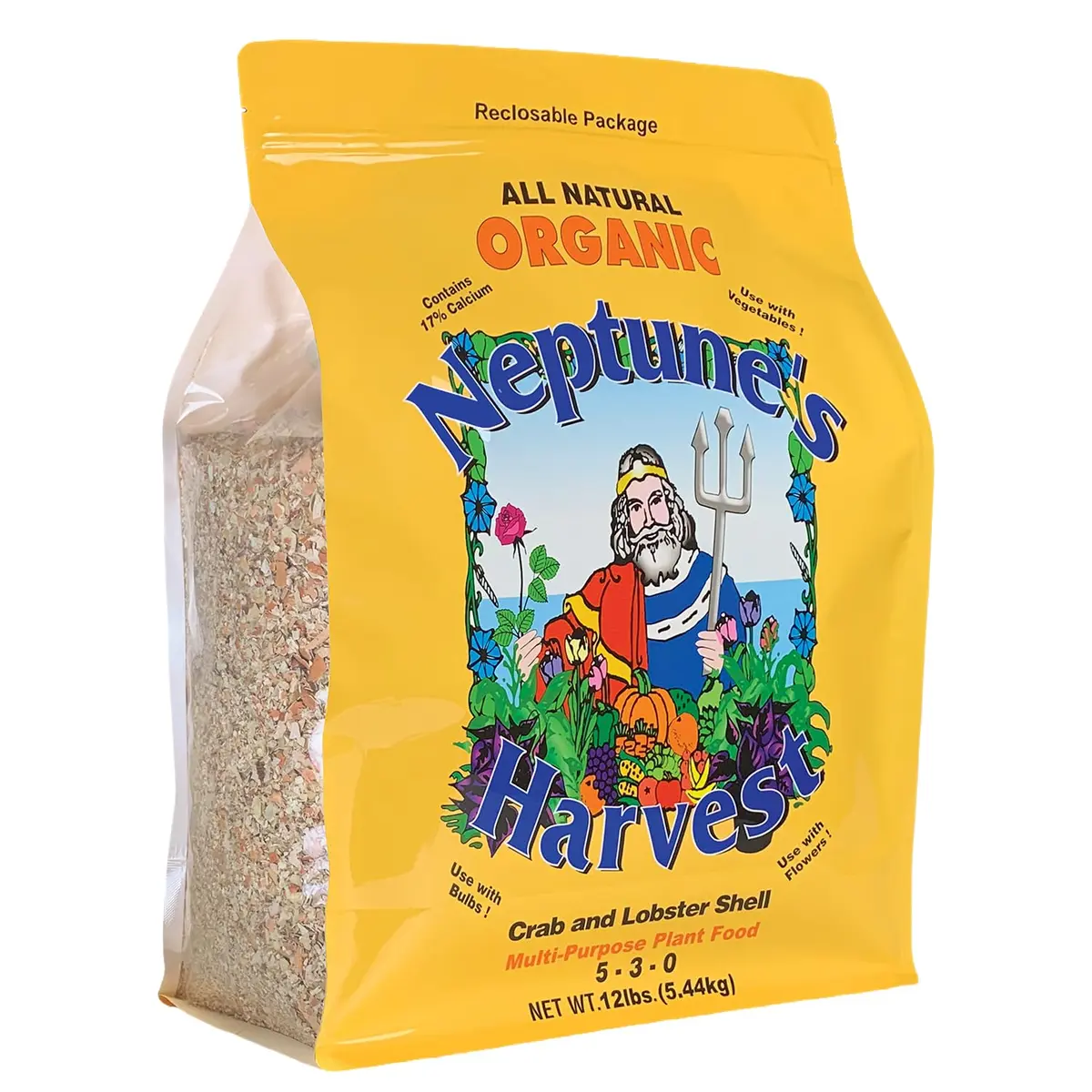 Neptune’s Harvest Organic Crab & Lobster Shell Fertilizer 12 lb | Organic Plant Food for Soil & Gardens - main product image