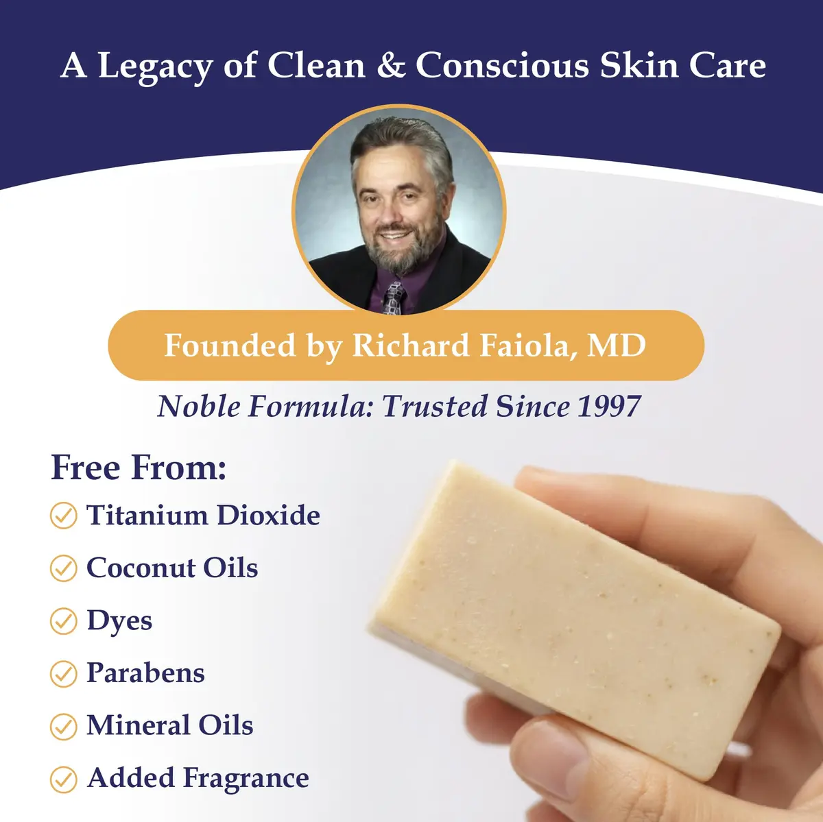 Noble Formula 2% Pyrithione Zinc Bar Soap for Flaky, Itchy Skin | Gentle, All Skin Types, 3.25 oz - view 6