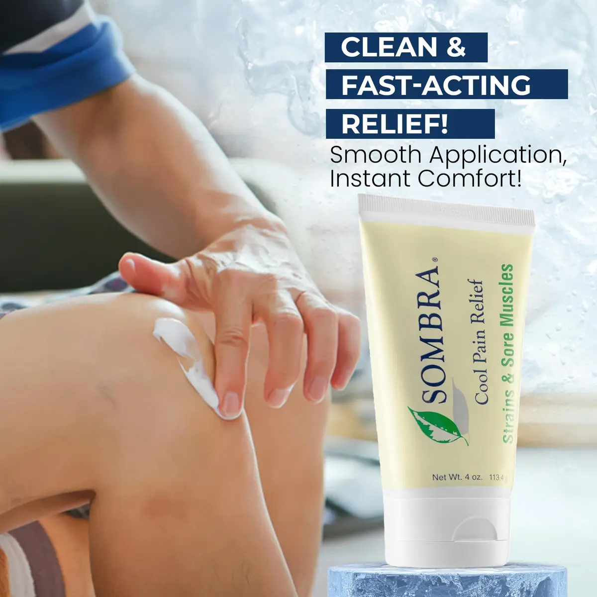 Sombra Cool Pain Relief Gel 4 oz | Fast-Absorbing, Natural, Vegan Formula for Sore Muscles & Recovery - view 7