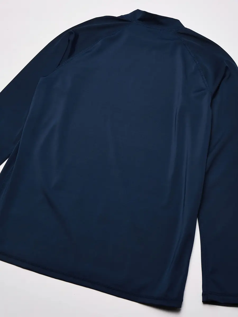 Kanu Surf Men's Long Sleeve Platinum UPF 50+ Rashguard Swim Tee, Navy, Small | UV Protection & Quick-Dry Performance - view 4