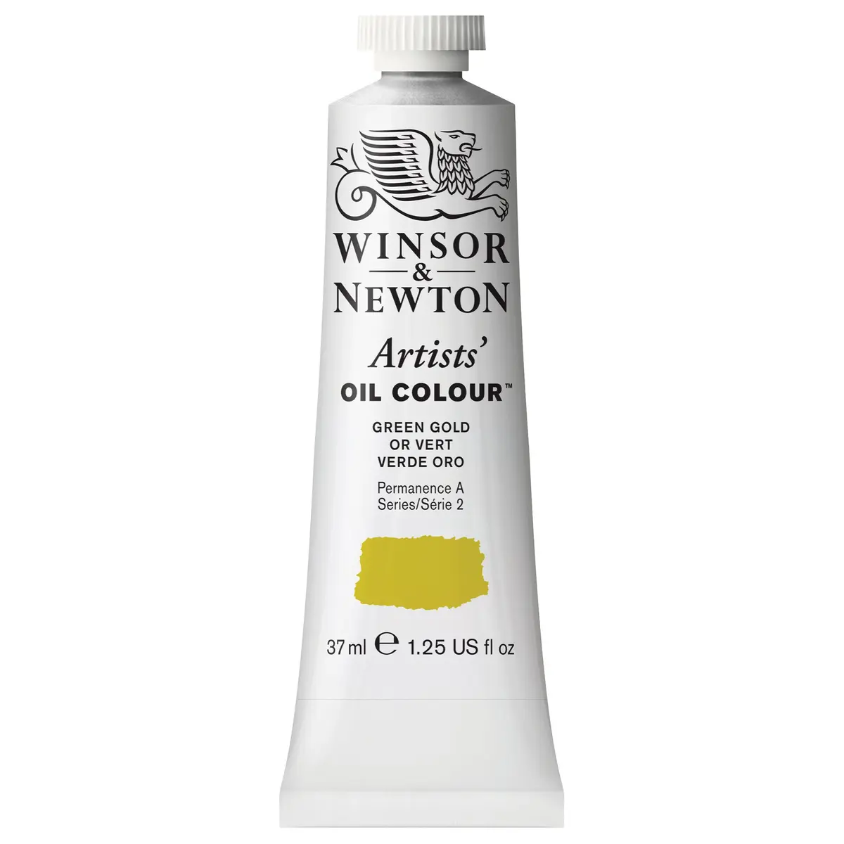 Winsor & Newton Artists' Oil Paint, 37ml Tube, Green Gold | Professional Quality Oil Color for Artists - main product image