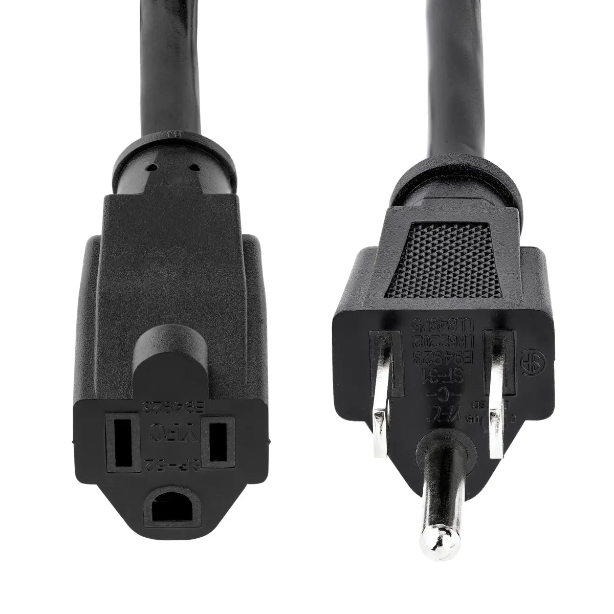 StarTech.com Heavy Duty Extension Cord 3m (10ft) 15A 125V | UL Listed Power Cable for Servers and Workstations - view 3
