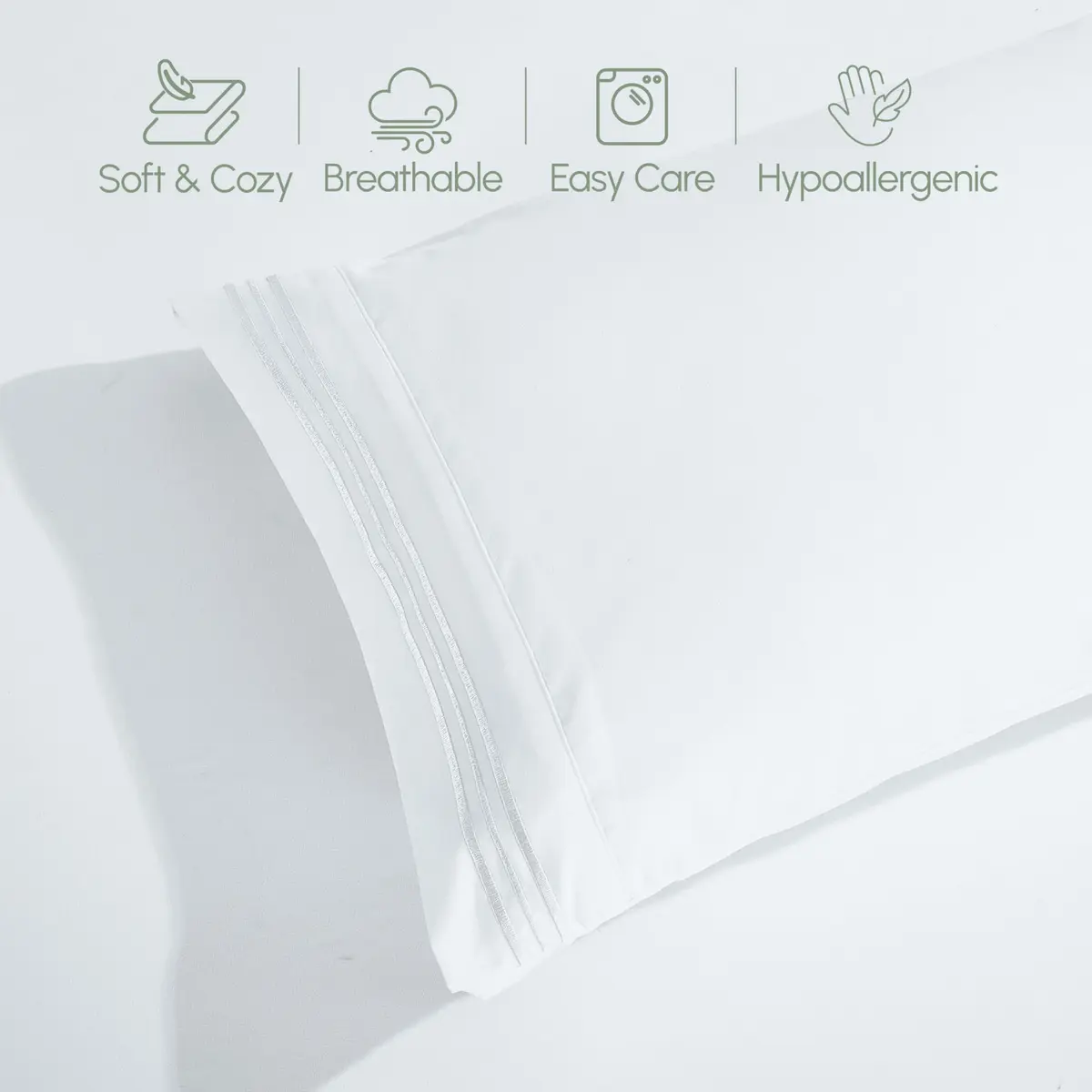 Elegant Comfort Luxury Soft 1500 King Bedding Set | Wrinkle & Fade Resistant, Deep Pocket, Microfiber - view 8