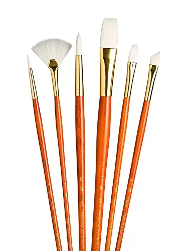 Princeton RealValue Brush Set, 6 Piece | Versatile Synthetic & Natural Bristles - main product image