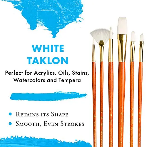 Princeton RealValue Brush Set, 6 Piece | Versatile Synthetic & Natural Bristles - view 4