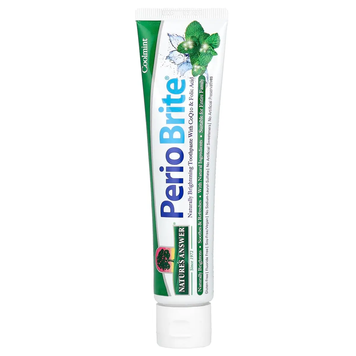 Nature's Answer PerioBrite Toothpaste 4 oz (113 g) | Fluoride-Free Whitening & Gum Health - main product image