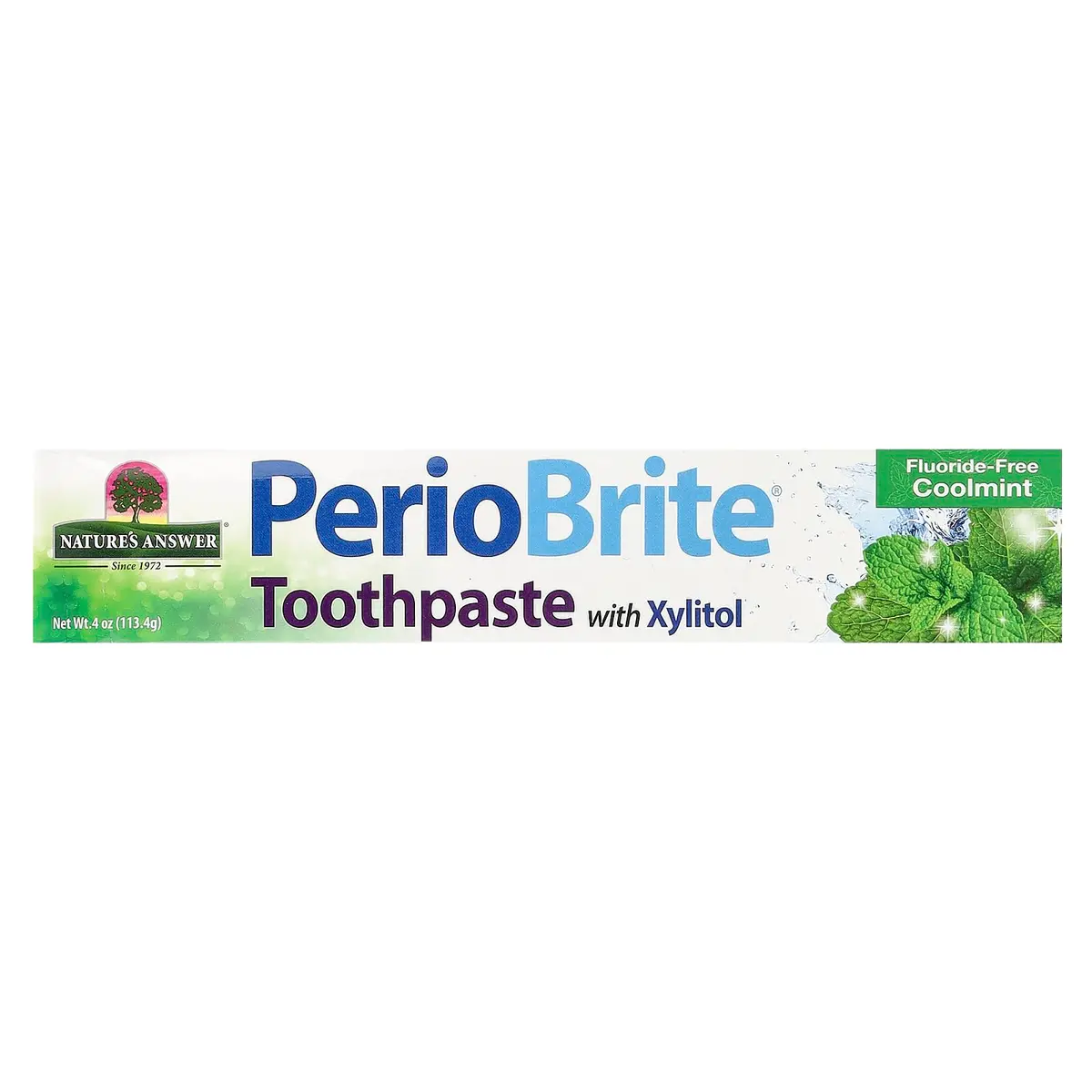 Nature's Answer PerioBrite Toothpaste 4 oz (113 g) | Fluoride-Free Whitening & Gum Health - view 2