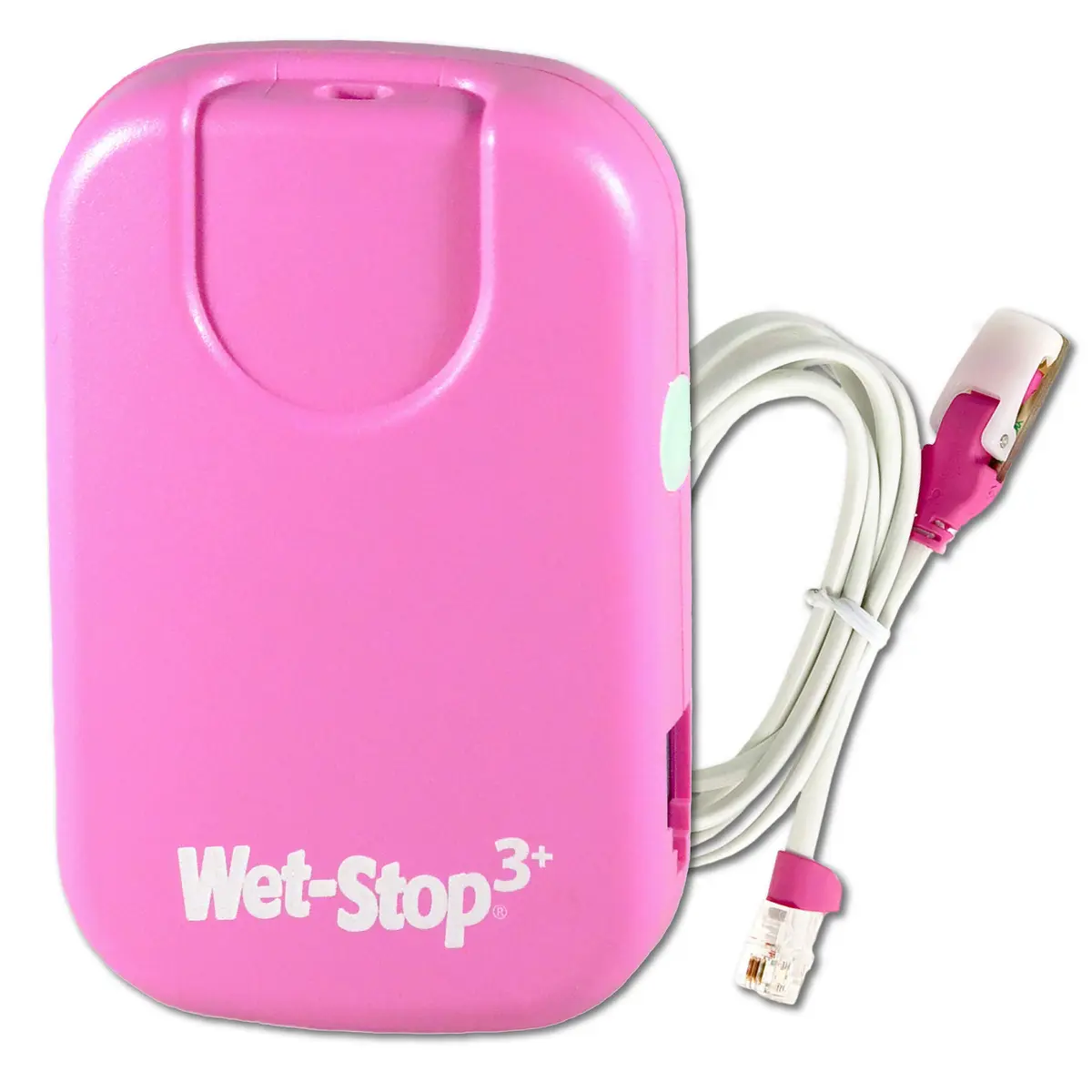 Wet-Stop 3 Bedwetting Enuresis Alarm with Loud Sound and Strong Vibration for Boys or Girls, Proven Solution for Bedwetters (Pink) | Clinically Proven Enuresis Solution - main product image