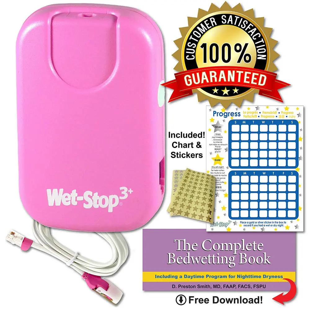 Wet-Stop 3 Bedwetting Enuresis Alarm with Loud Sound and Strong Vibration for Boys or Girls, Proven Solution for Bedwetters (Pink) | Clinically Proven Enuresis Solution - view 8