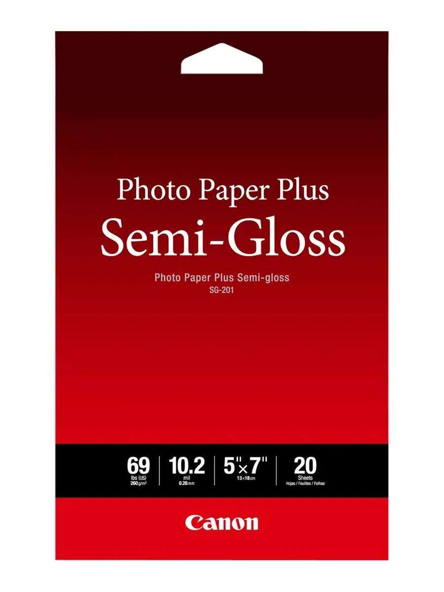 Canon Photo Paper Plus Semi-Gloss 5" x 7" | Gallery & Portrait Prints (20 Sheets) - main product image