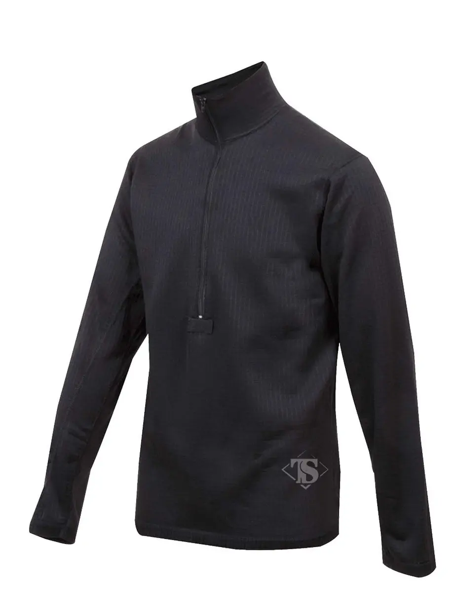 Tru-Spec Mens Gen-III ECWCS Level-2 Top, Black, X-Large Regular | Cold Weather Military Base Layer - main product image