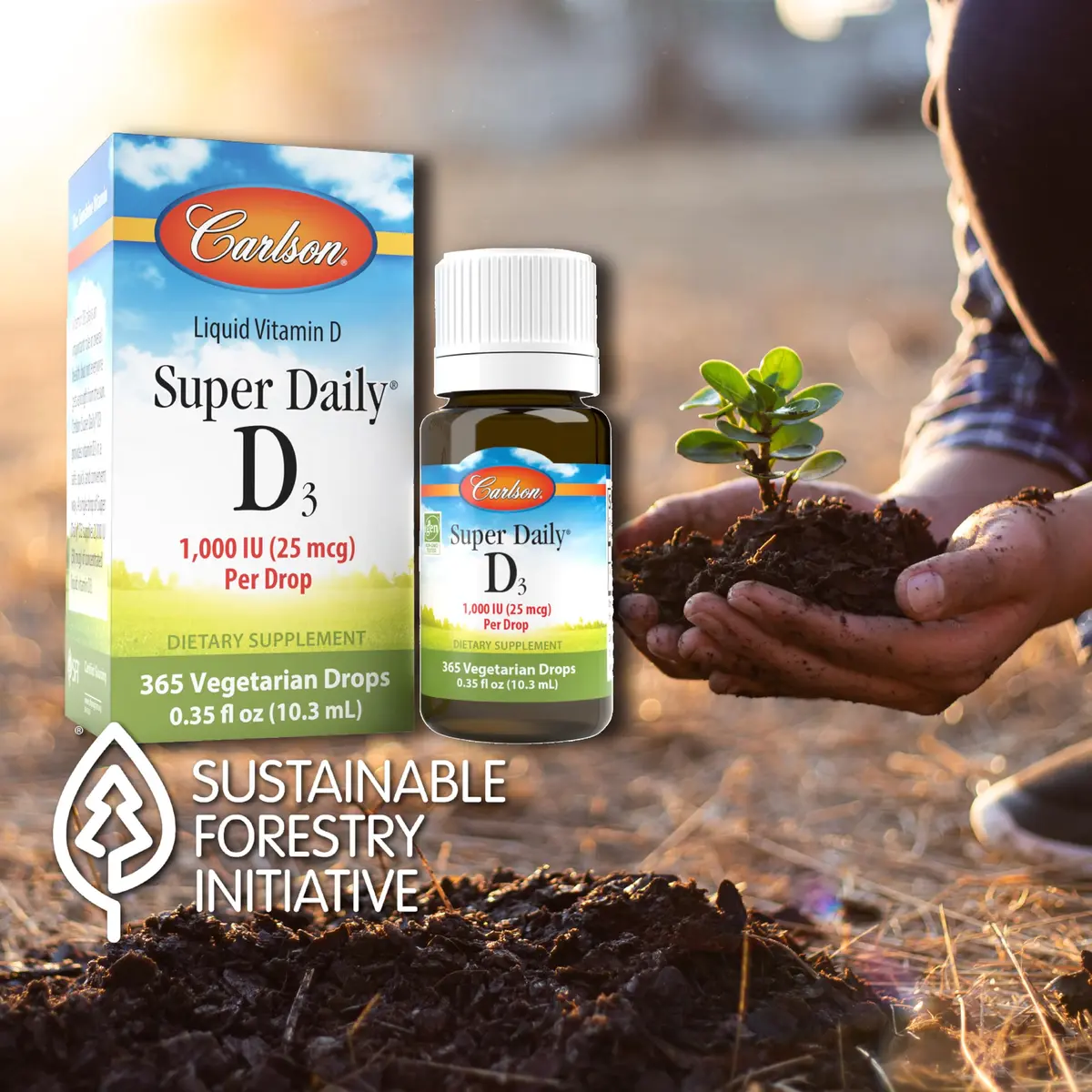 Carlson Super Daily D3 25 mcg | 365 Drops for Bone & Immune Support - view 5