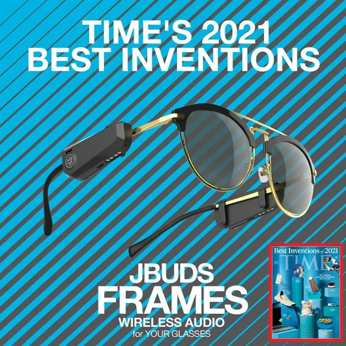 JLab JBuds Frames Wireless Open-Ear Audio for Your Glasses | 8-hour Bluetooth Playtime - view 6