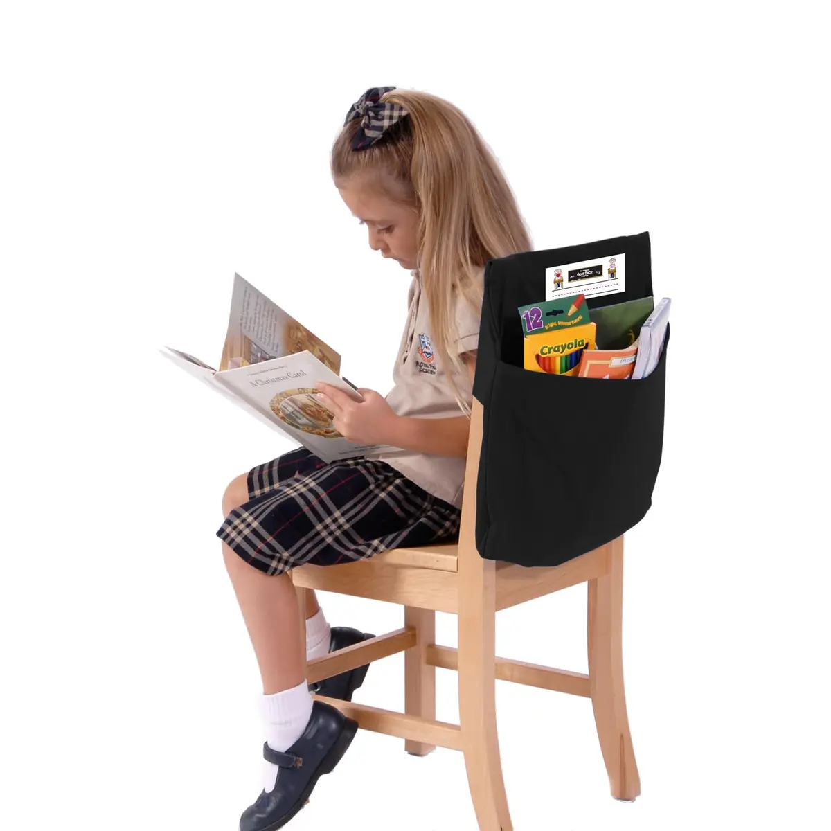 Seat Sack Student Chair Storage Pocket - 15" | Durable Over-the-Chair Organizer for Classrooms - main product image