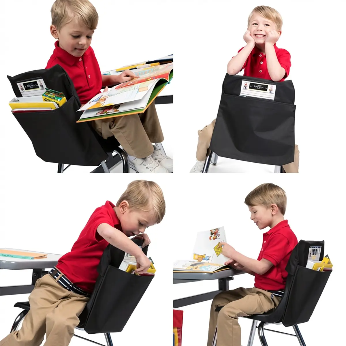 Seat Sack Student Chair Storage Pocket - 15" | Durable Over-the-Chair Organizer for Classrooms - view 7