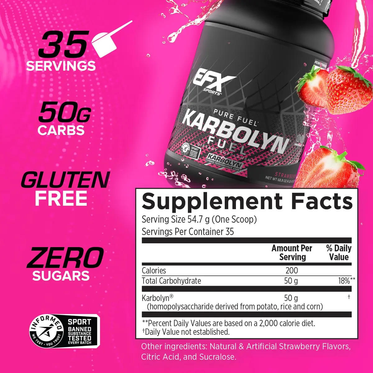 EFX Sports Karbolyn Fuel 4.4 Pound | Fast-Absorbing Carbohydrate Powder for Sustained Energy & Recovery - view 3