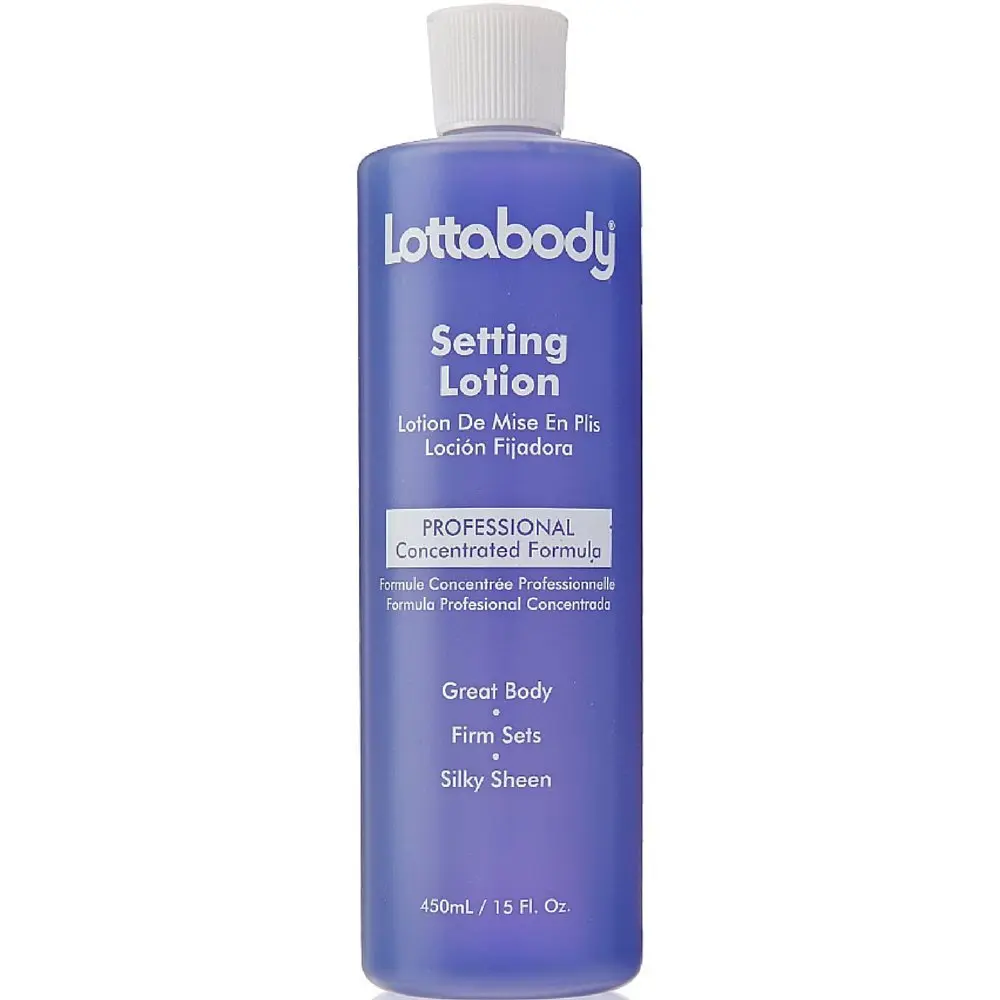 Lottabody Setting Lotion, 15 Fl Oz | Fast Drying Firm Hold for Natural & Relaxed Hair - main product image