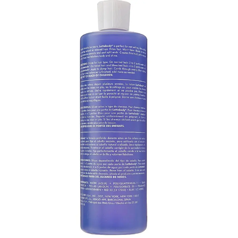 Lottabody Setting Lotion, 15 Fl Oz | Fast Drying Firm Hold for Natural & Relaxed Hair - view 2